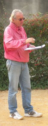 Klaus Mohr beim Training in Malaucene / Provence.