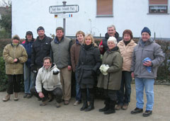 Die Rheingauer BoulespielerInnen verabschieden das Jahr 2008 in Walluf.