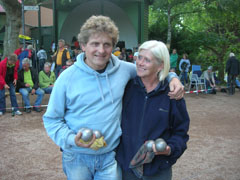 Die Sieger beim Oranienparkturnier 2009 in Bad Kreuznach: Gabriele Kurtz und Frank Lückert.