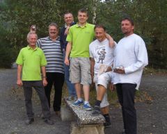 Das Team 'Rheingauner' mit Eberhard Hucke, Dieter Meller, Reiner Kitzmann, Steffen Kitzmann, Michael Freimuth und Stephan Walter.