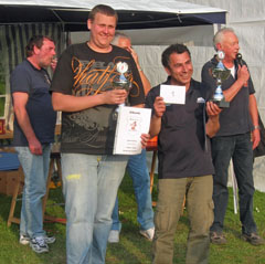 Konstantin und Reza, die überzeugenden Sieger beim 7. Boule-Bärchen-Turnier 2010 in Baunatal.