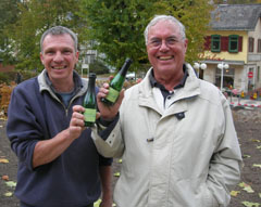 Die Sieger beim ersten Miniturnier in Schlangenbad: Reiner und Wolfgang.