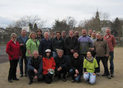 Alle Spielerinnen und Spieler aus Dauborn und dem Rheingau versammelt beim Gruppenfoto am Ligavorbereitungstag in Dauborn.