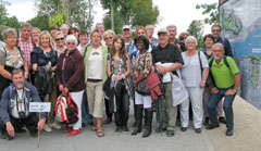 Die Mitglieder des Boule Club RHEINGAU während ihres Besuches auf der BUGA 2011 in Koblenz.