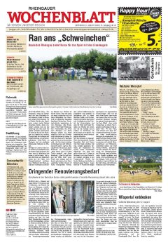 Das Rheingauer Wochenblatt berichtet in seiner Ausgabe vom 5.8.2009 über Boule im Rheingau. 