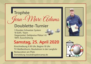 ABGESAGT !!!! Doublette-Turnier Boule TV Weißenthurm @ TV Weißenthurm, Boulodrom an der Langfuhr