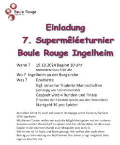 7. Supermêléeturnier in Ingelheim